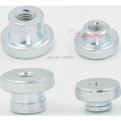 10 Pcs / Lot M6 M8 Metal Metric Thread Knurl Nuts Round industrial fasteners Improvement