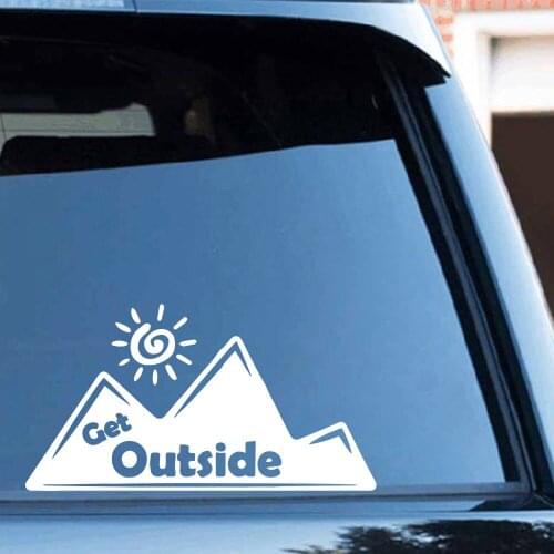 Car-styling Mountains Car Sticker Figure Diy Adhesive Window Car Stickers Waterproof Auto Sticker
