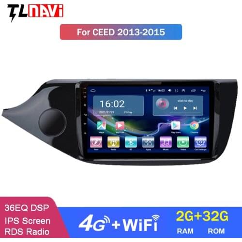 4G LTE 2G RAM 9 Inch Full Touch Android 10 Car DVD Player GPS Navigation Multimedia For Kia Ceed 2013 2014 2015