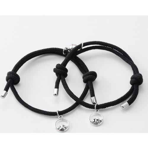 Women for BraceletCouple Magnetic Attraction Ball Creative Bracelet Wedding Friendship Rope Men and Women Valentines Day Gift