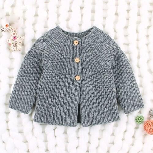 2019 Spring Unisex Baby Knitted Cardigan Sweaters Infant Toddler Causal O-neck Outer Sweaters Baby Clothes Girls Princess LZ061