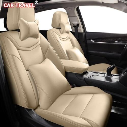 CAR TRAVEL Custom Leather car seat cover For FOTON Midi V5 G9 im6 ix5 ix7 SAVANNA for QOROS 3/5 Automobiles Seat Covers car seat