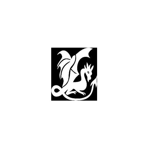 Creative Concept Ideas Dragon Friendly CCI Decal Vinyl Sticker|Cars Trucks Vans Walls Laptop|White |5.5 x 4.75