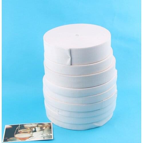 XUNZHE White elastic tape 5 Meters 10/20/30/40/50/60mm Highest Nylon Band Elastic Sewing Garment Accessories DIY elastic yards