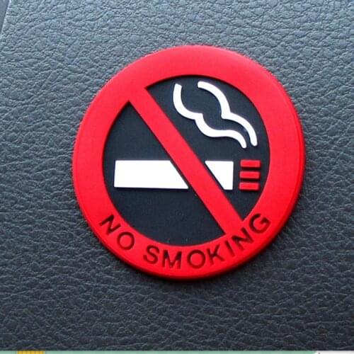Car Sticker Warning No Smoking Logo FOR kia sportage honda vfr 800 volkswagen transporter t5 opel mokka renault captur kia rio
