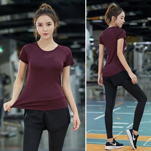 2021 New Yoga Clothes Women Quick-drying Tights Running Sports Fitness Two-piece Yoga Suit