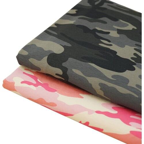 Printed Spandex Jersey Fabric Camouflage Cotton Lycra Fabric For Sewing T-Shirt Or Casual Pants TJ0612