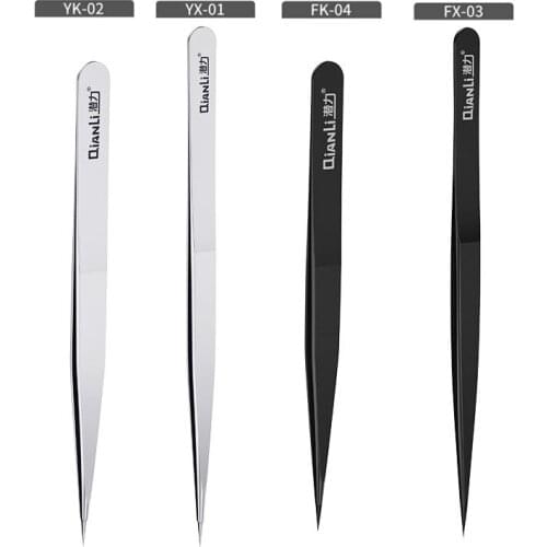 Qianli iNeezy Tweezers Stainless Tweezer 0.1mm Ultra Fine Hand Polished Non-Magnetic BGA Motherboard Micro Jump Repair