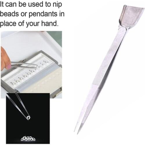 Professional Craft Jewelry Tool Tweezers With Scoop Shovel For Diamond Gem Beads Fashion Jewelry Bead Making Tool for Jeweler