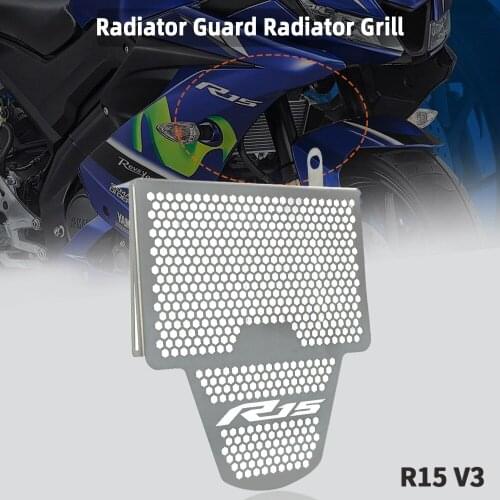 R15 V3 Motorcycle CNC Aluminium Radiator Grille Guard Cover Side Part Grill Protector For YAMAHA R15 V3 2017 2018 2019 2020 2021