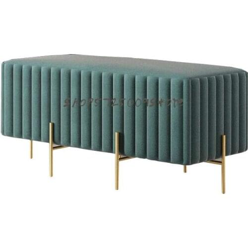 Nordic modern minimalist home entrance shoe changing stool bedroom bed end stool net red clothing store sofa creative shoe chang