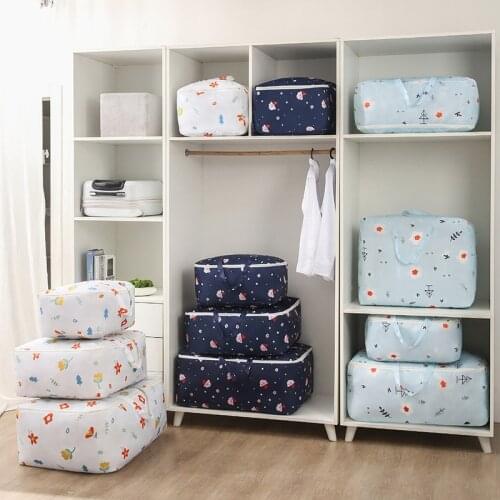 Foldable Storage Bags Clothes Organizer Home Dustproof Bags Closet Organizer Quilt Storage Bags Under Bed Storage Sorting Bags