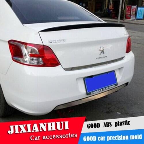 For Peugeot 301 Spoiler 2014-2017 Peugeot 301 Spoiler WXK ABS plastic Material Car Rear Wing Color Rear Spoiler