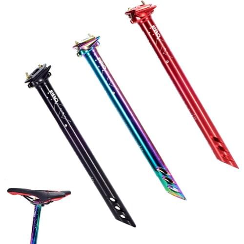 Ultralight MTB Bicycle Seat Post Aluminum Alloy Colorful Mountain Bike Seatpost 27.2 30.8 31.6mm*380mm Road Bike Seat Post Parts