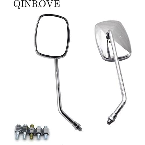 Universal Motorcycle Accessories Rear View Mirrors 8 10mm Cafe Racer Side Mirror For Yamaha XT660 XJR1300 Virago 535 WR125 WR250