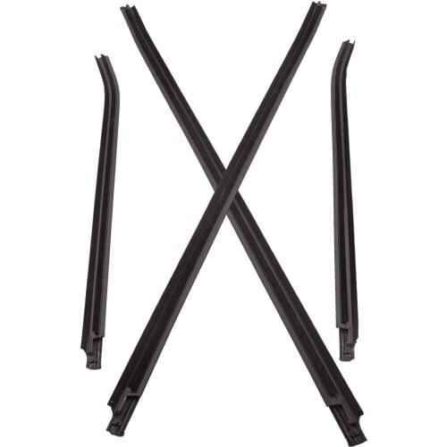 4pcs WINDOW GLASS SEALS DOOR WEATHER STRIP FOR TOYOTA HILUX SR5 Double Cab 2005-2015