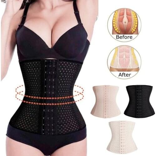 Hollow Out High Waist Women Body Shaper Slimming Shaper Belt Sport Waist Trainer Cincher Control Burning Body Tummy Belt