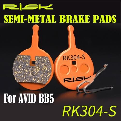2 PAIRS SEMI METALLIC BICYCLE DISC BRAKE PADS suit For AVID BB5 Brake Set FREE SHIPPING