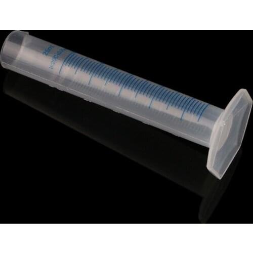 25mL Measuring Cylinder Laboratory Test Graduated Liquid Trial Tube Jar Tool New G6DD