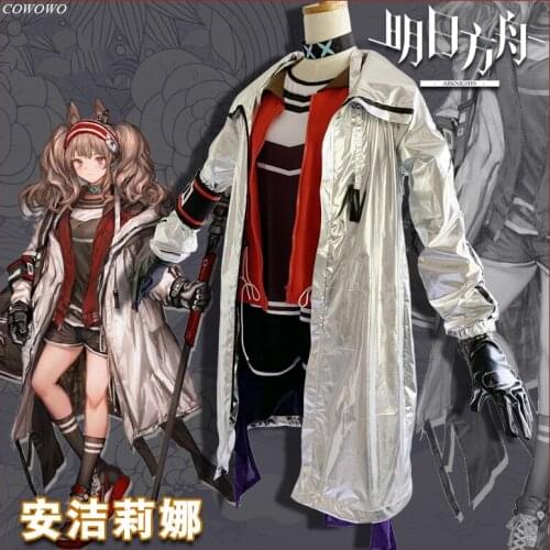 Anime! Arknights Angelina RHODES ISLAND Operator Game Suit Uniform Cosplay Costume Halloween Sport Fashion Outfit Free Shipping