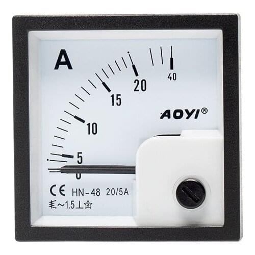 AOYI HN-48 single needle Meter Assign 5A 10A 20A 450V AC DC voltmeter Ampermeter