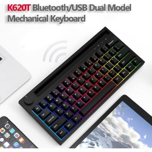 Wireless Gaming Bluetooch-compatible Keyboard Mechanical Dual Model Ergonomic RGB Backlit Keyboards Keyboard for PC Laptop