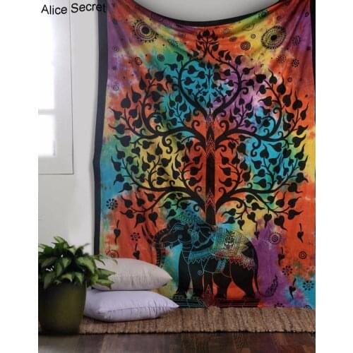 Hot Big Mandera Beauty Tree Scenic Hippie Wall Hanging Tapestry Blanket Bedspread Yoga Mat Table Cloth Beach Towel Home Bedsheet