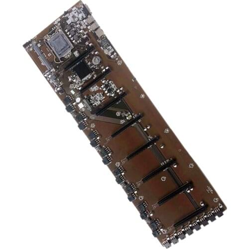 BTC-B85 1150 Pin Motherboard 8 PCIE 16X GPU Graphics Card 8 Card Slots 65mm Spacing 8GB Mainboard for BTC Mining