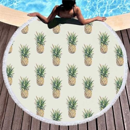 Fruits Printed Quick Dry Stripe Absorbent Microfiber Large Bath Beach Towel for Adults Printed Women Swimwear Beach Cover