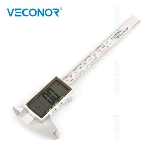 Vernier Caliper Digital Caliper Scriber for Carpenters Slide Ruler Sliding Scale Tool Carbon Fiber Composites Battery Excluded