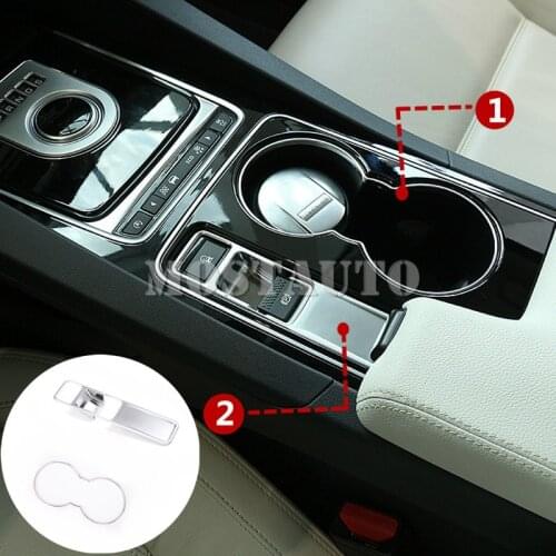 For Jaguar XF X260 Interior Console Handbrake & Water Cup Holder Trim Cover 2016-2017 2pcs Car Accessories Interior Car Decor
