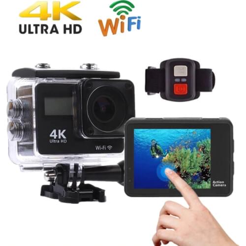 Touch Screen WiFi Action Camera 4K Ultra HD 30fps Waterproof DV With Remote Helmet Video Recording Cameras Outdoor Sports Cam
