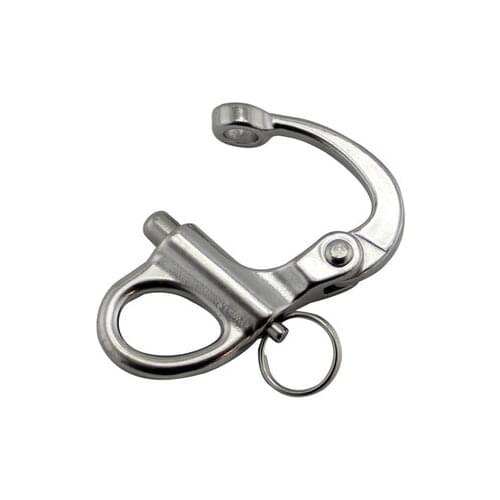 316 Stainless Steel Fixed Snap Anchor Shackle Rigging Silver Fixed Eye Bail with Eye Ring for Sailboat