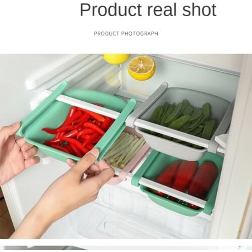 Creative Home Refrigerator Fresh-keeping Partition Kitchen Organizing Storage Box Creative Classification Shelves Storage Basket