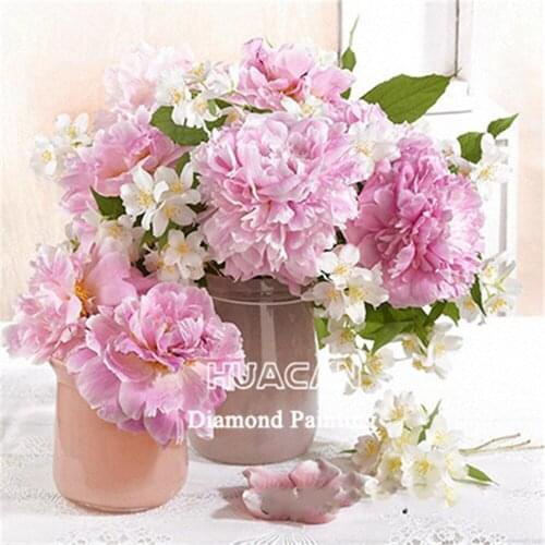 Flowers Printed Canvas 11CT Cross-Stitch DIY Embroidery Kit DMC Threads Handicraft Knitting Handiwork Hobby Counted Needle