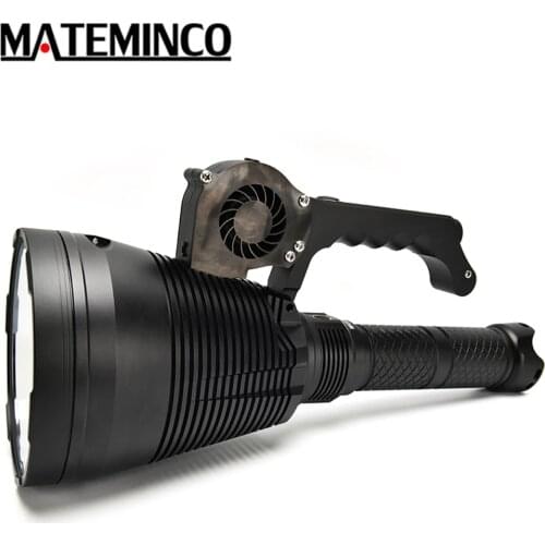 MATEMINCO MT90 Plus Super Powerful Flashlight Kit SBT90.2 LED max 7500 lumen long beam distance 3162 Meters 3.4kg Search Torch