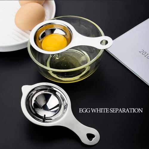 Stainless Steel Egg White Separator Tools Separating Funnel Spoon Egg Divider Tool Eggs Yolk Filter Gadgets Kitchen Accessories