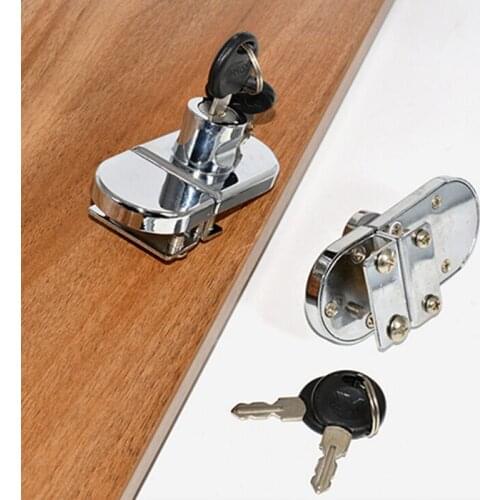 Creative New Safe Hot Glass Fisplay Cabinet Showcase Locks Zinc Alloy Glass Single Double Door No Need Drilling Easy To Install