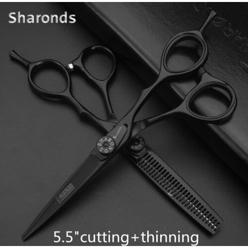 6 inch hairdressing scissors Japan 440C special scissors for hair salons scissors set wearable anti-slip sharp free custom logo