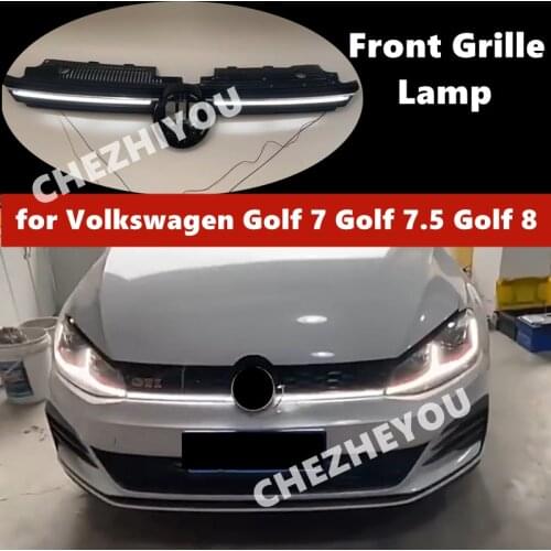 For Volkswagen Golf 7 Golf 7.5 Golf 8 GTI Front Grille Lamp Front Bumper Headlight Auto Modification Car Accessories HQ