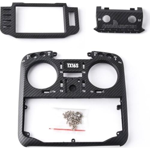 RadioMaster TX16S Original Replacement Front Case Carbon Silver Gold Face Plate Parts Set