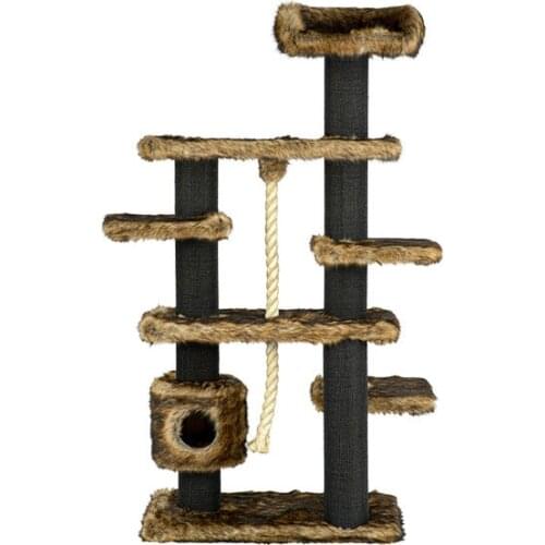 Cat Climbing Frame, Cat Litter, Cat Tree, Large Solid Wood Cat Villa, Cat Climbing Frame, Scratching Board