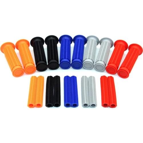 1 Set 22mm 1" Rubber Handlebar Handle Hand Grips with Horn Cover For Harley Honda ATV Dirt Bike Yamaha Motorcycle