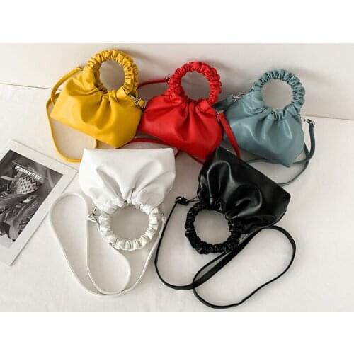 Luxury Handbag Women Bags Designer 2020 Leather Crossbody Bag Female Solid Color Shoulder Pack Women Retro Hand Bag Day Clutch