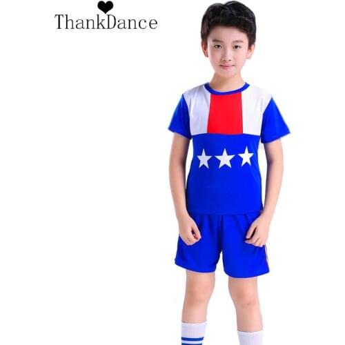 Boy School Uniforms For Boys Girl Cheerleader Uniforms Children Cheer Team Suits Kid Class Calisthenics Girl Cheerleading Suit
