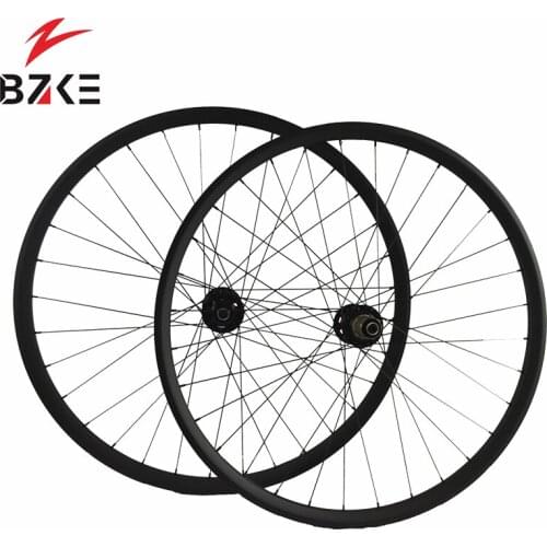 BZKE Carbon MTB 29 wheel 30mm asymmetric carbon fiber cycling wheelset 28H straight pull hubs light 29er mountain bicycle wheels