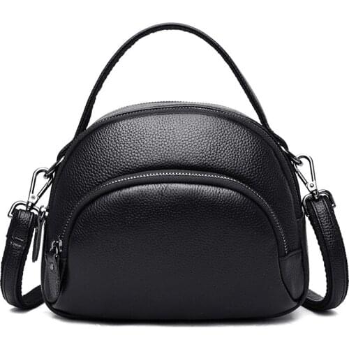 High Quality Genuine Leather Women Bags Designer Shoulder Bag Soft Cowhide Fashion Luxury Ladies Zipper Crossbody Messenger Bags