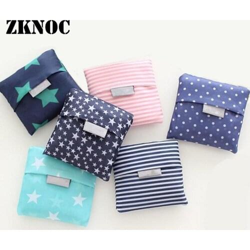 1PC Eco-friendly Handbag Reusable Foldable Storage Bag Handbag Tote Pouch for Shopping Mall Market Bazaar Electronic Gadgets 60X