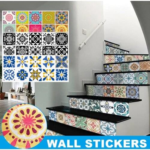 10pcs/set 3D Visual Art Geometric Tile Decals Stickers for Bedroom Living Room Bathroom Wall CLH@8