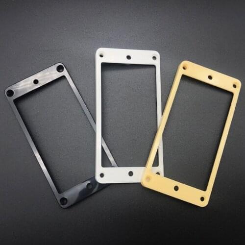 10pcs Plastic Curved Humbucker Pickup Radian Frame Mounting Ring for LP Guitar Electric Guitar 3*5mm 3 Color